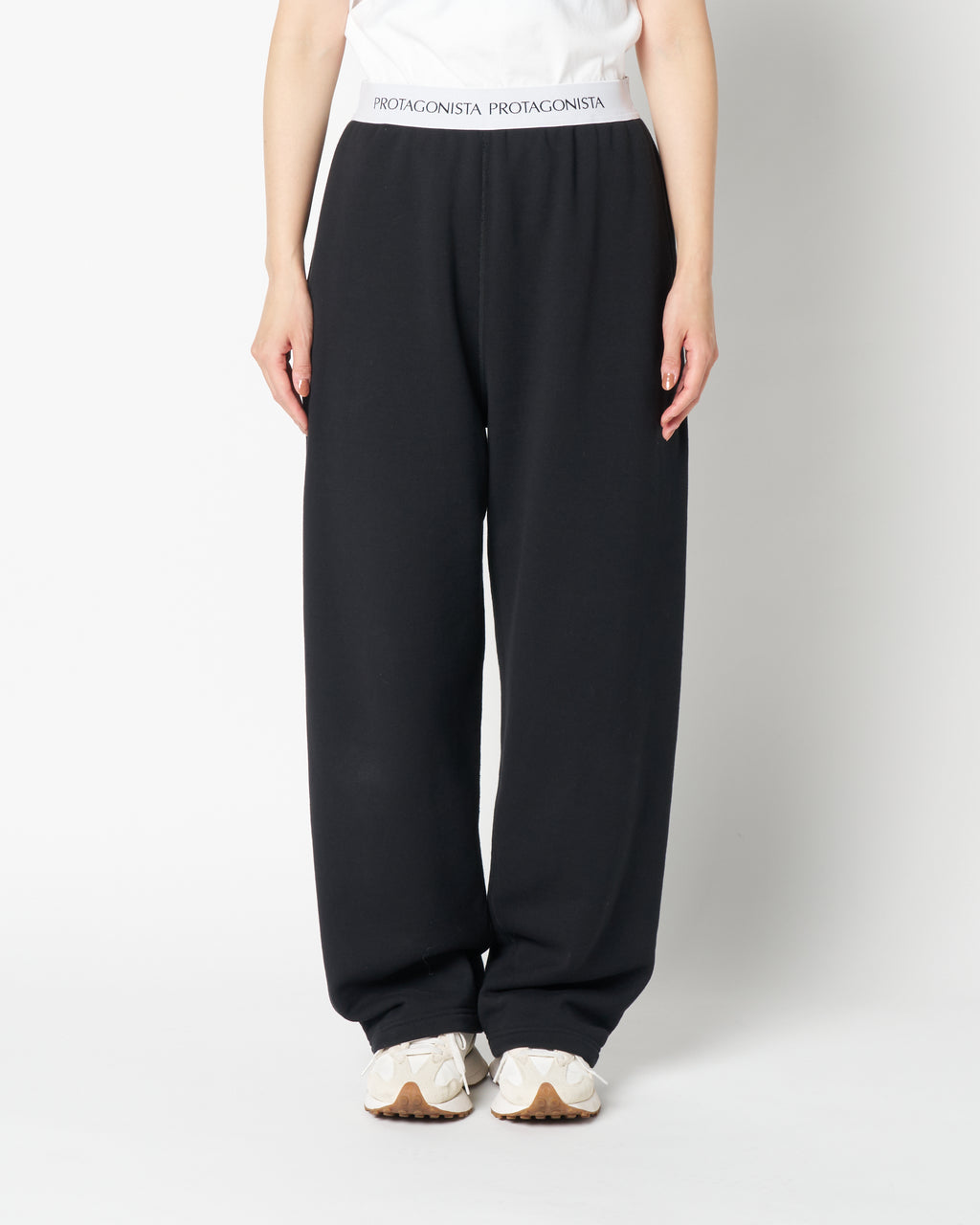 Waist logo sweat pants