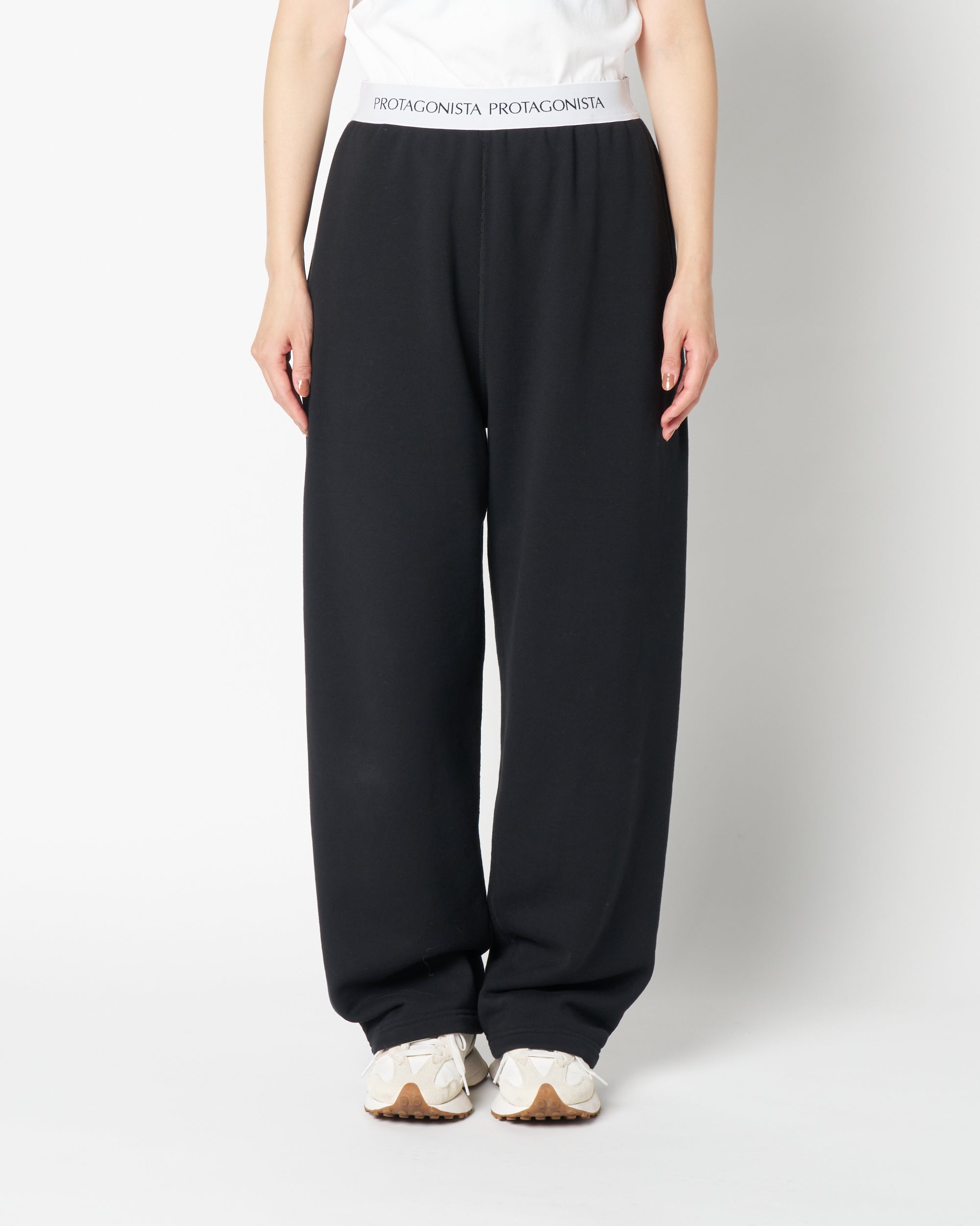 Waist logo sweat pants