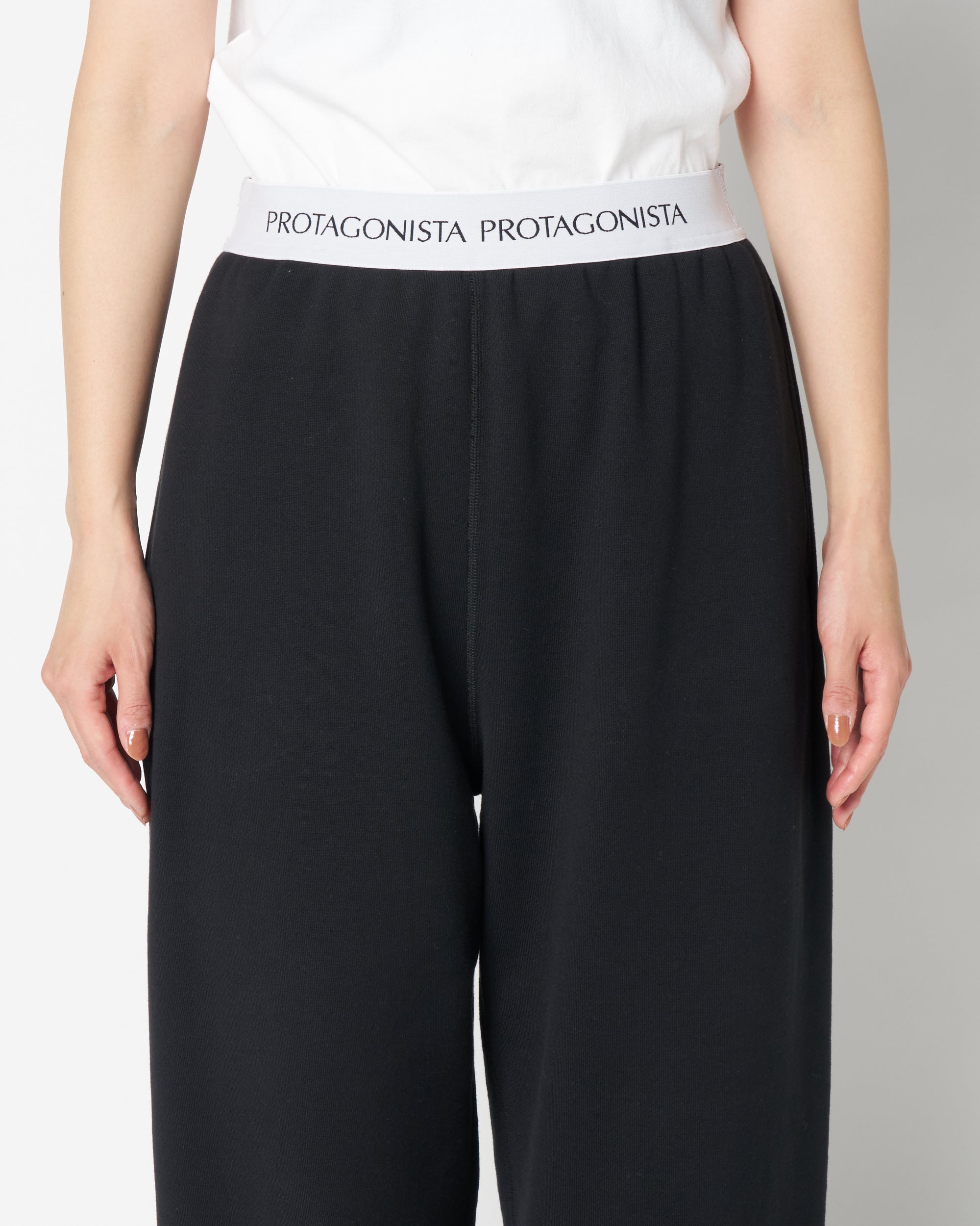 Waist logo sweat pants