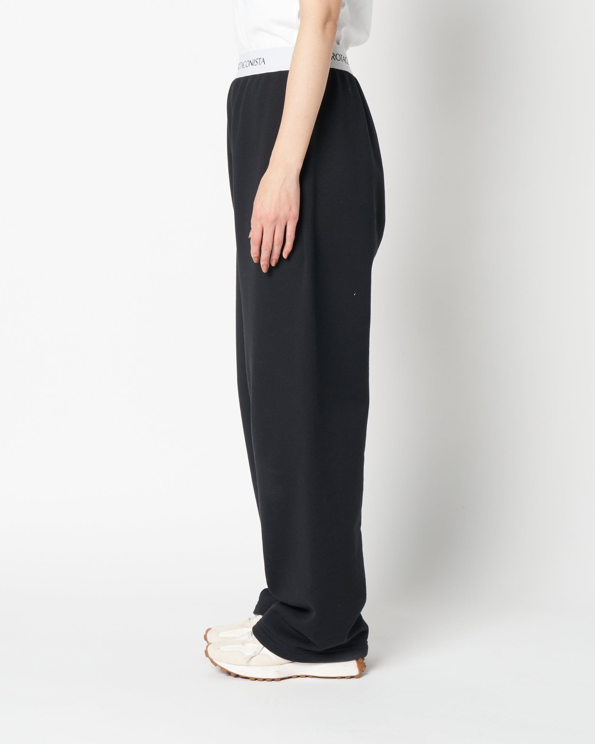 Waist logo sweat pants