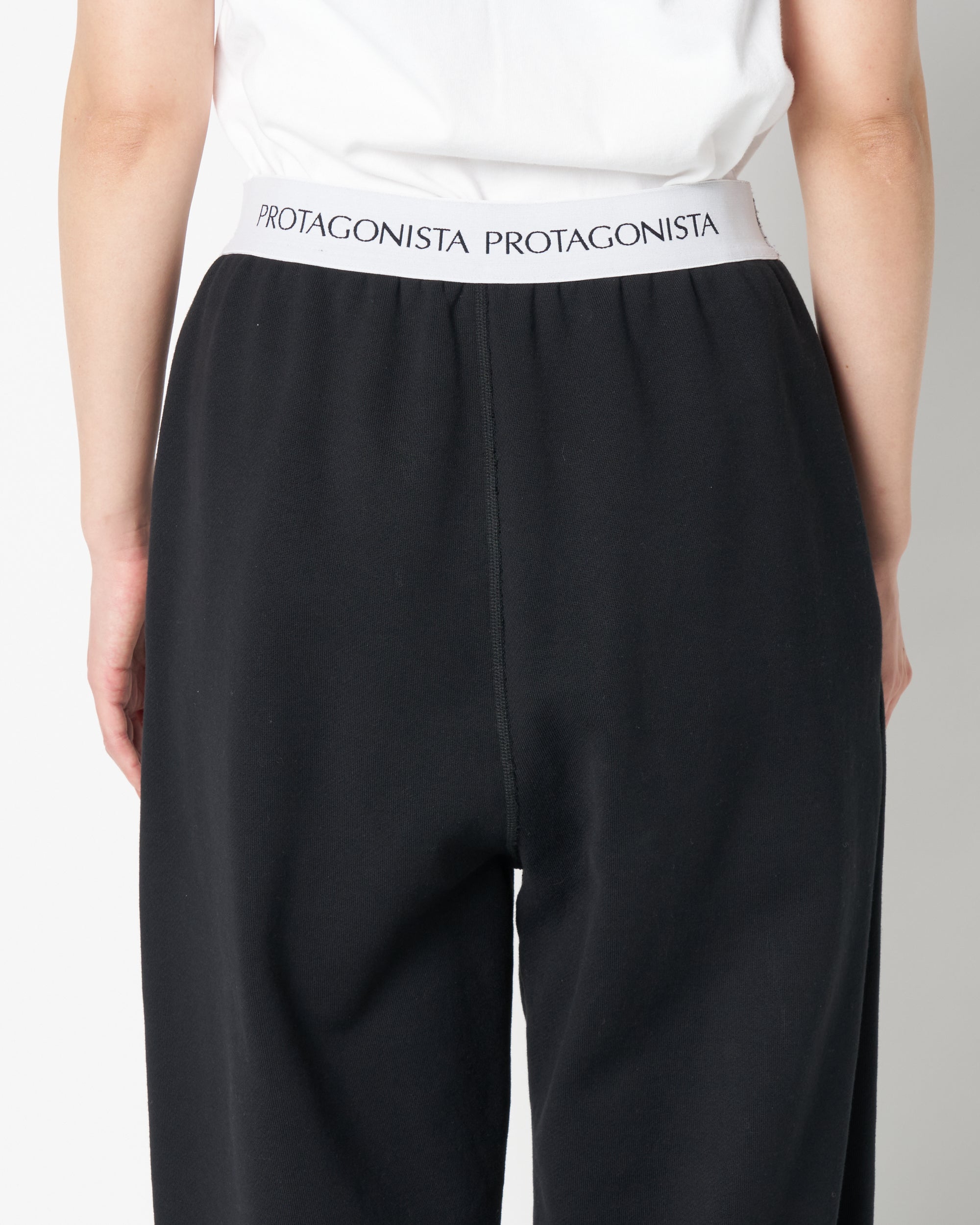 Waist logo sweat pants