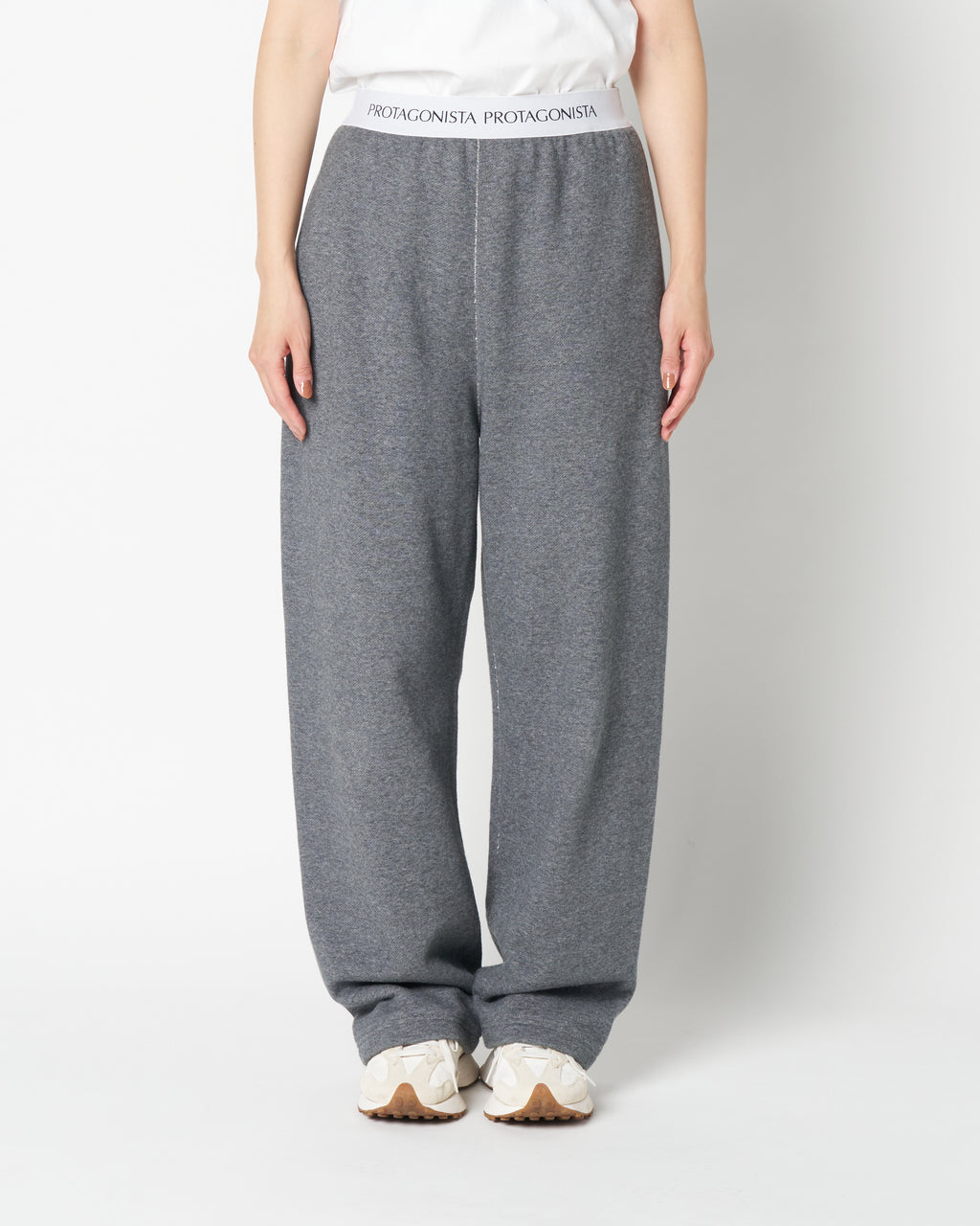Waist logo sweat pants