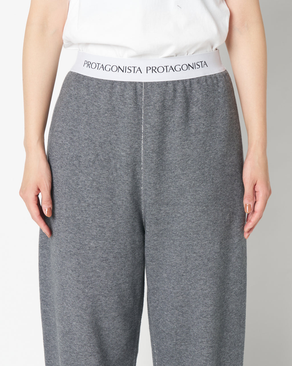 Waist logo sweat pants
