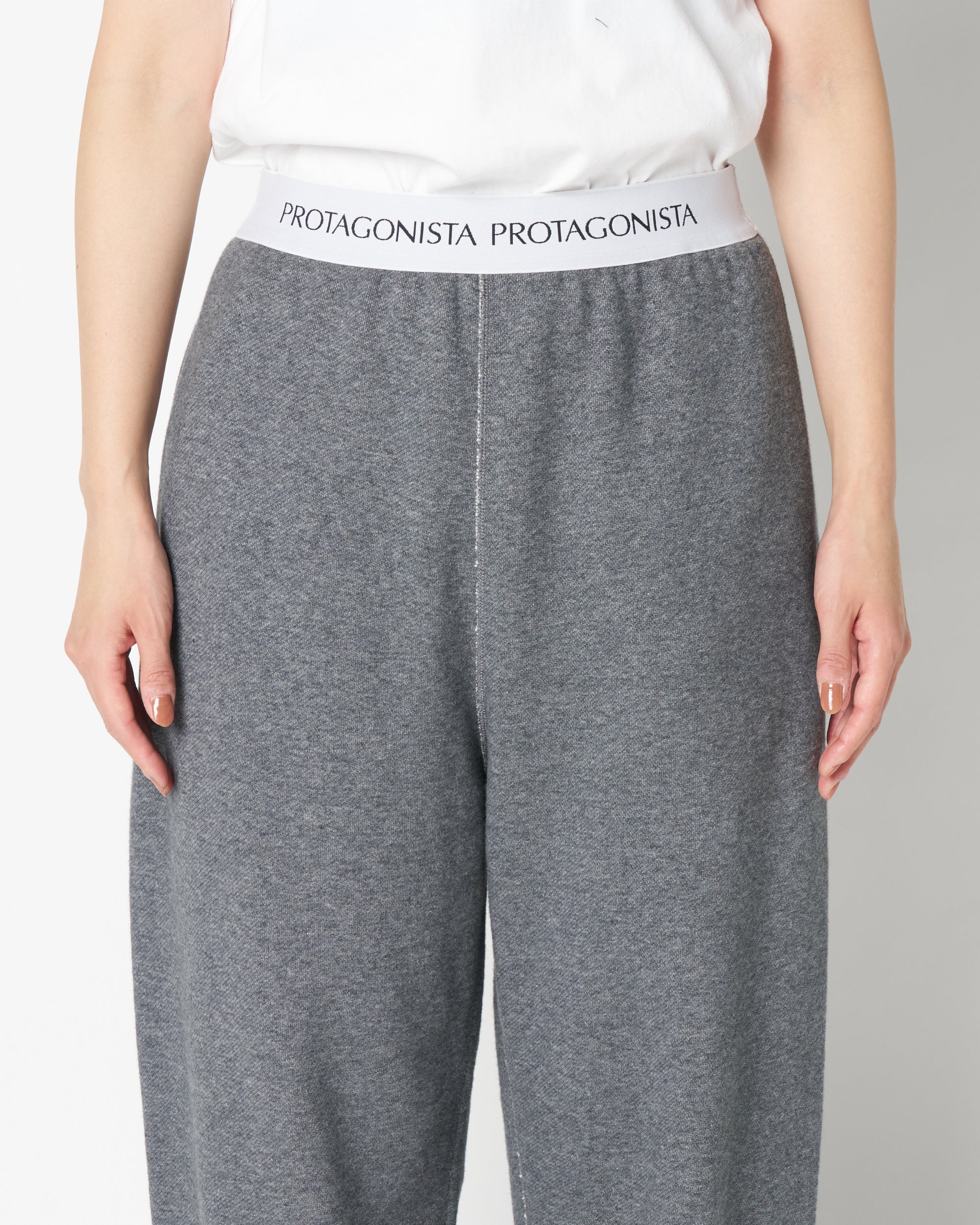 Waist logo sweat pants