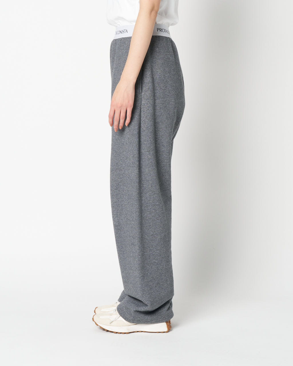 Waist logo sweat pants