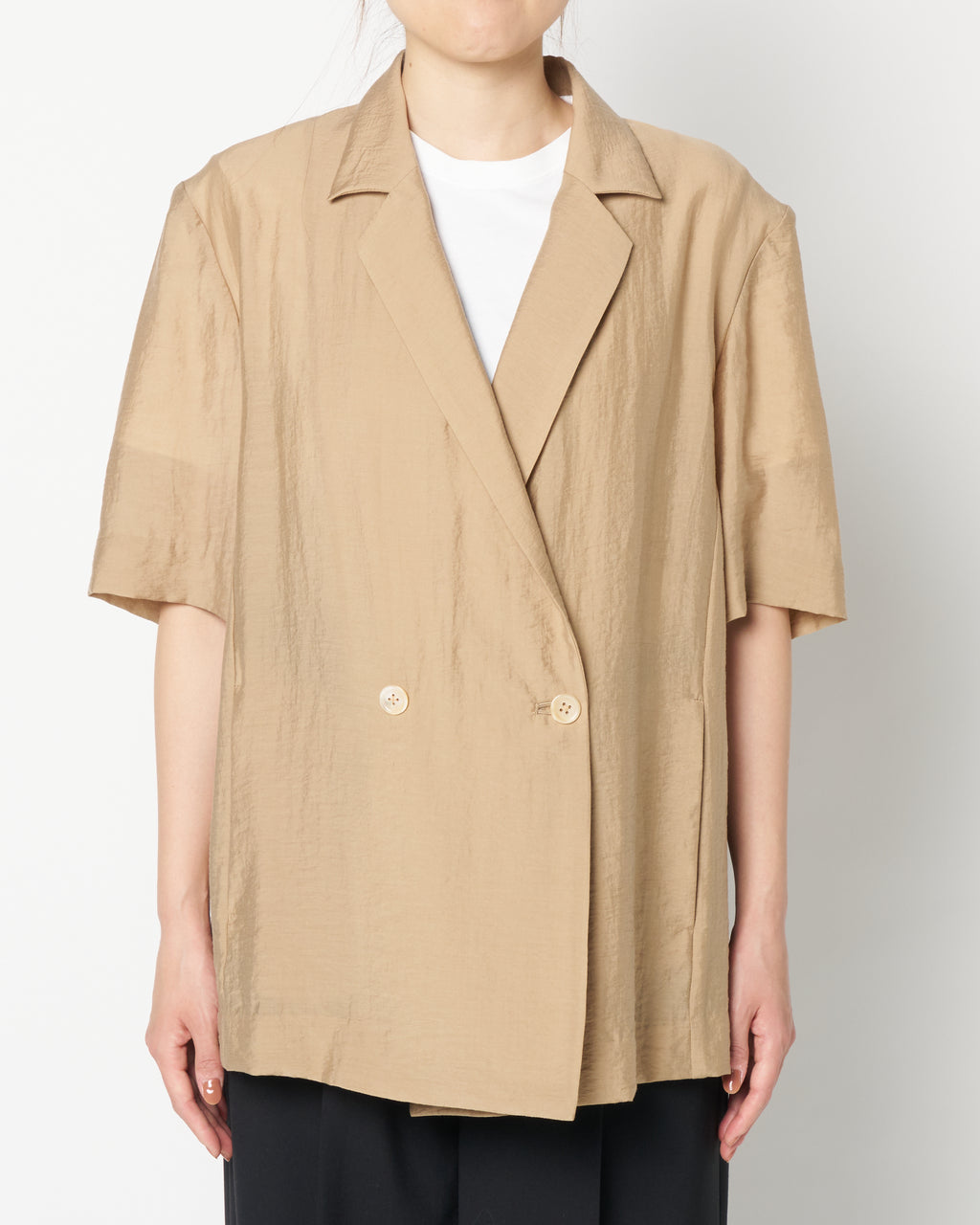 Sheer half sleeve jacket