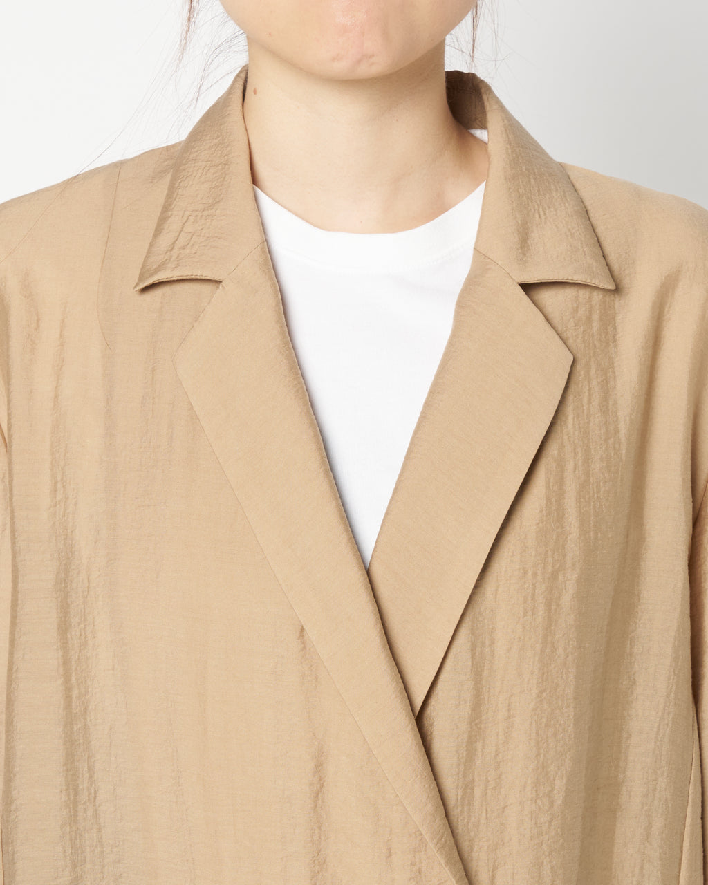 Sheer half sleeve jacket