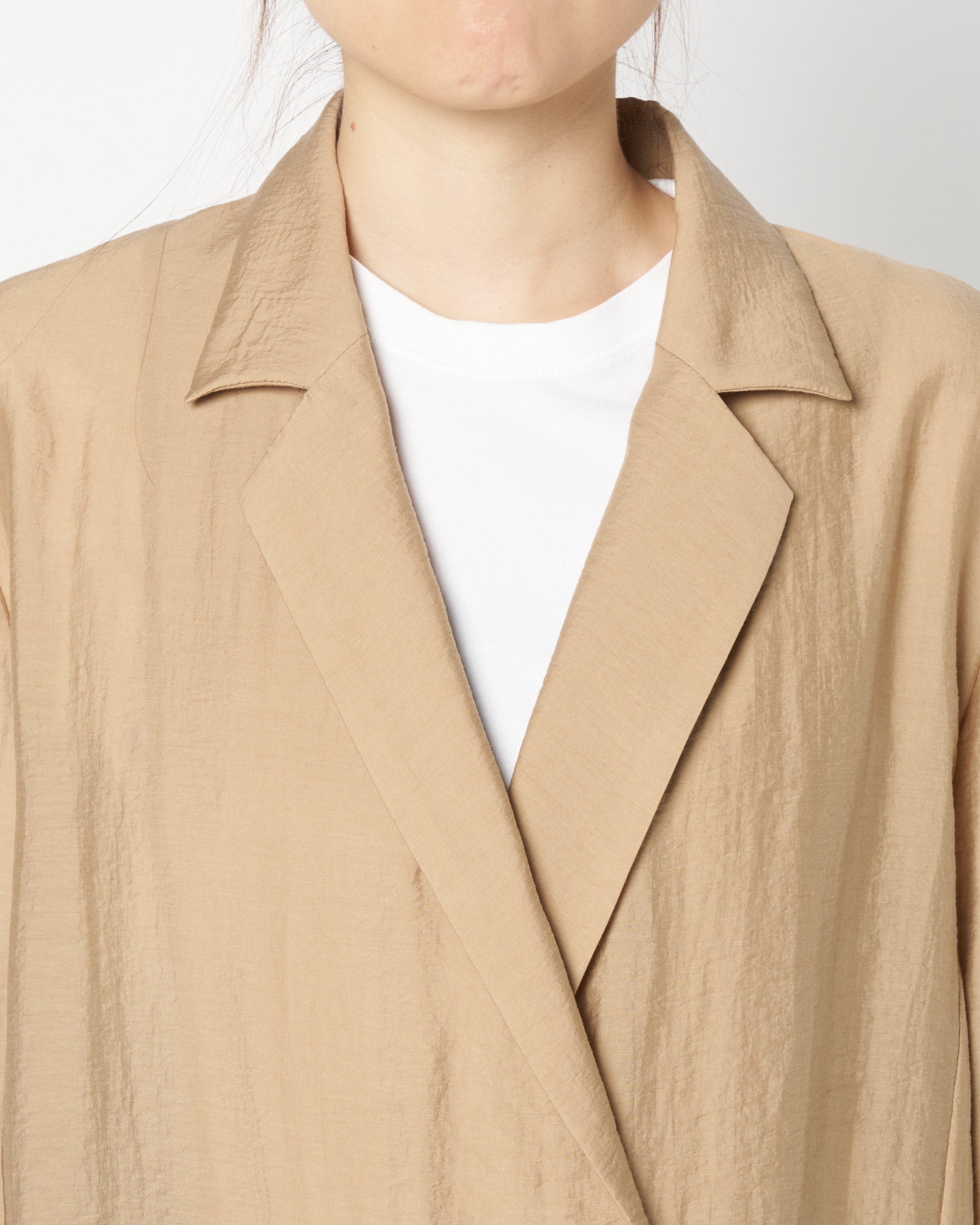 Sheer half sleeve jacket