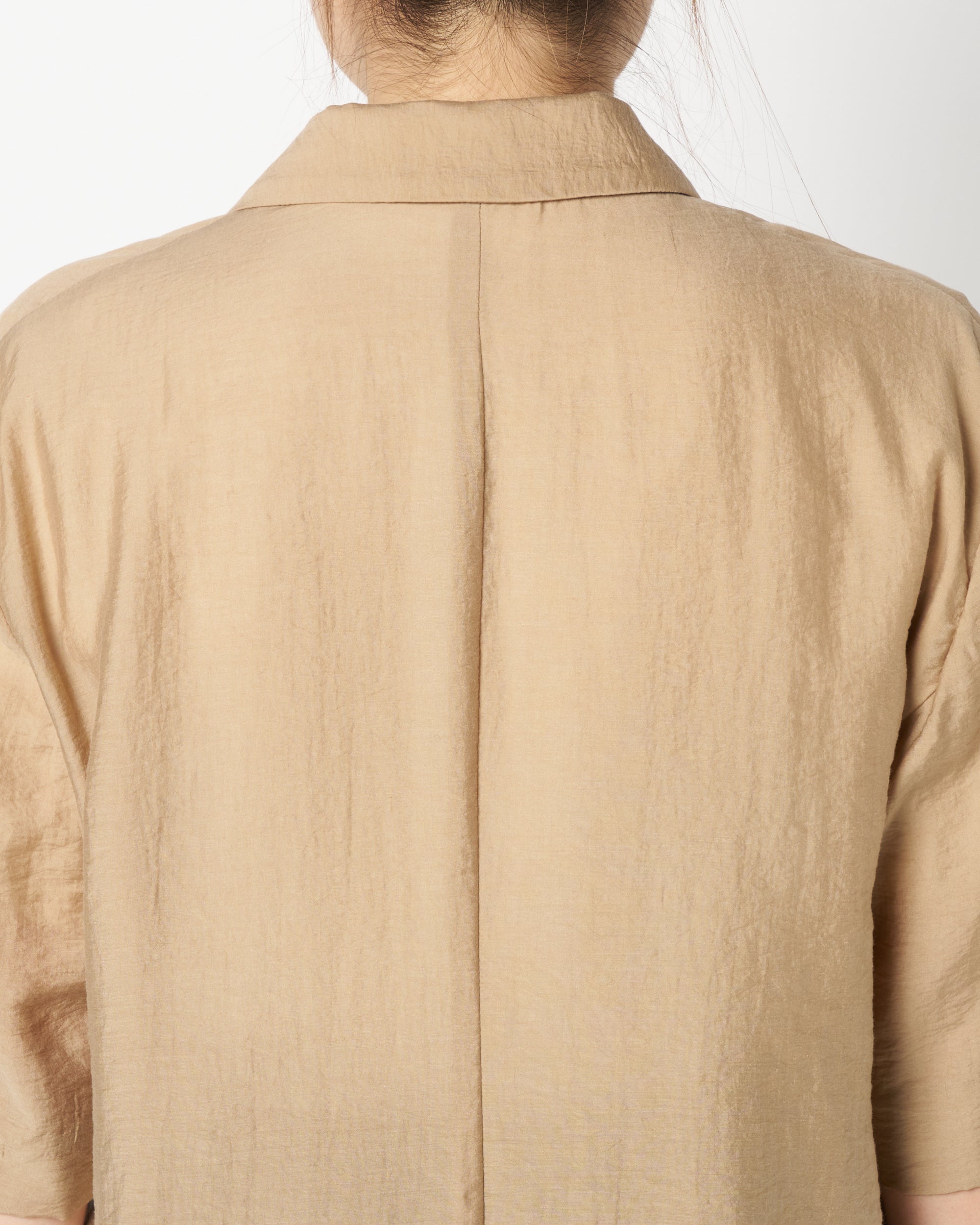 Sheer half sleeve jacket