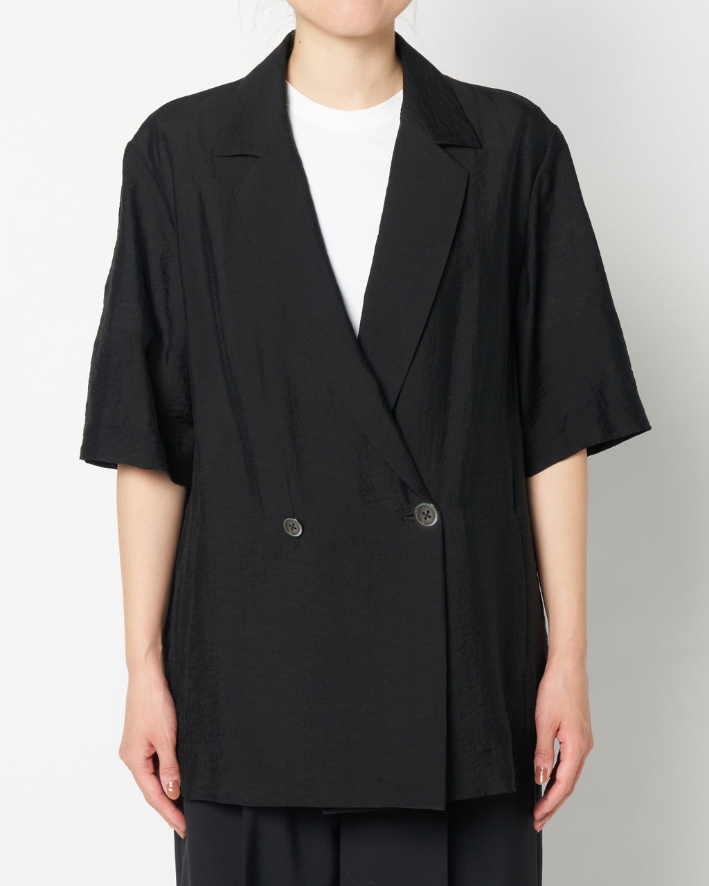 Sheer half sleeve jacket