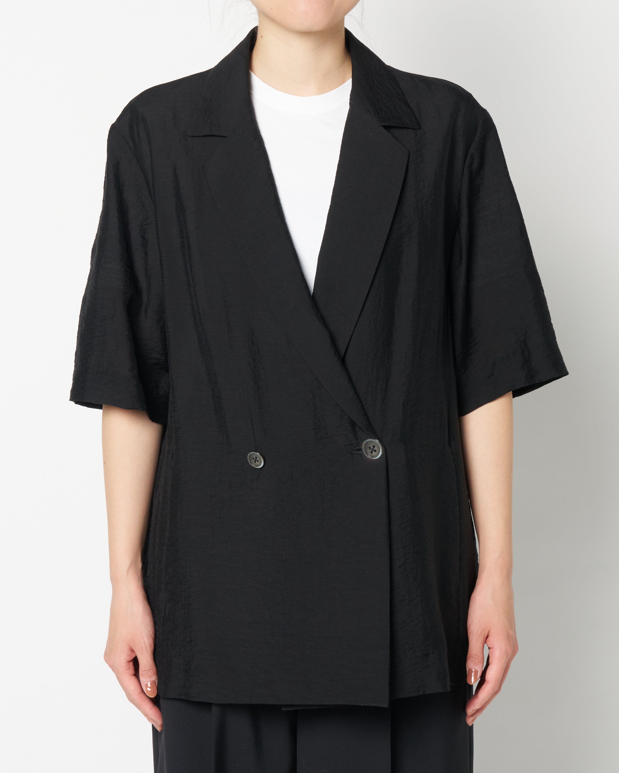 Sheer half sleeve jacket