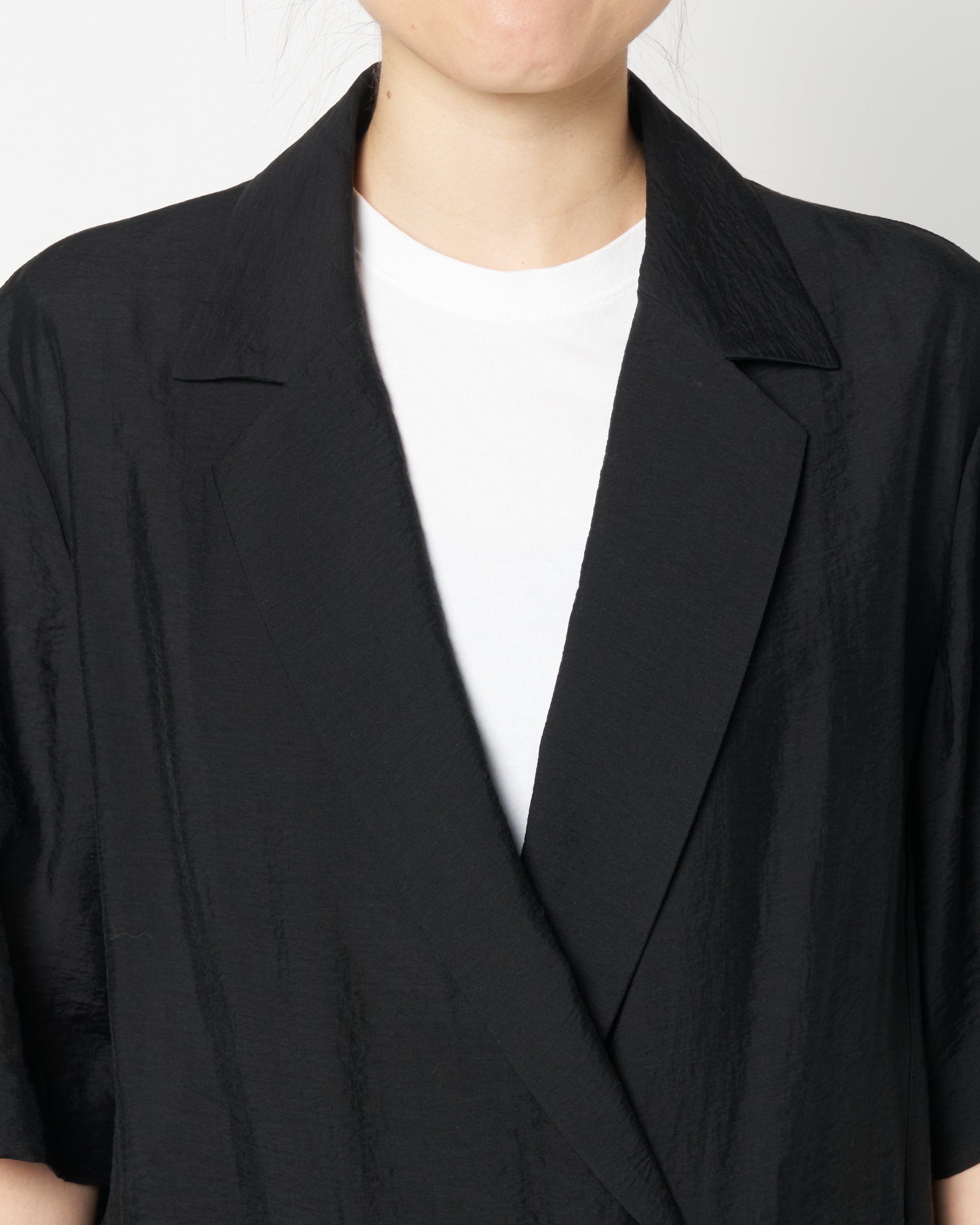 Sheer half sleeve jacket