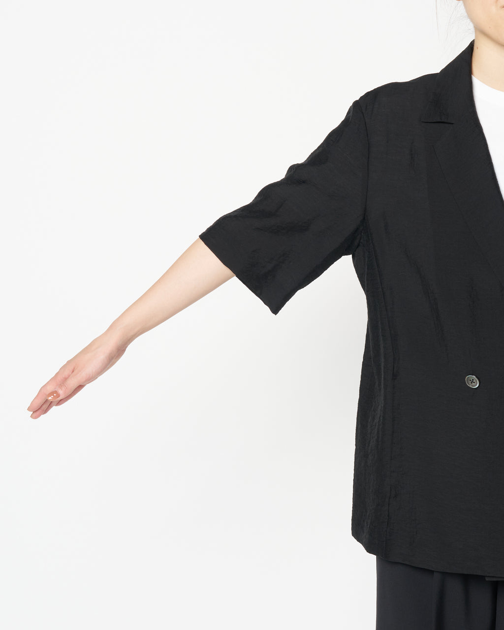 Sheer half sleeve jacket
