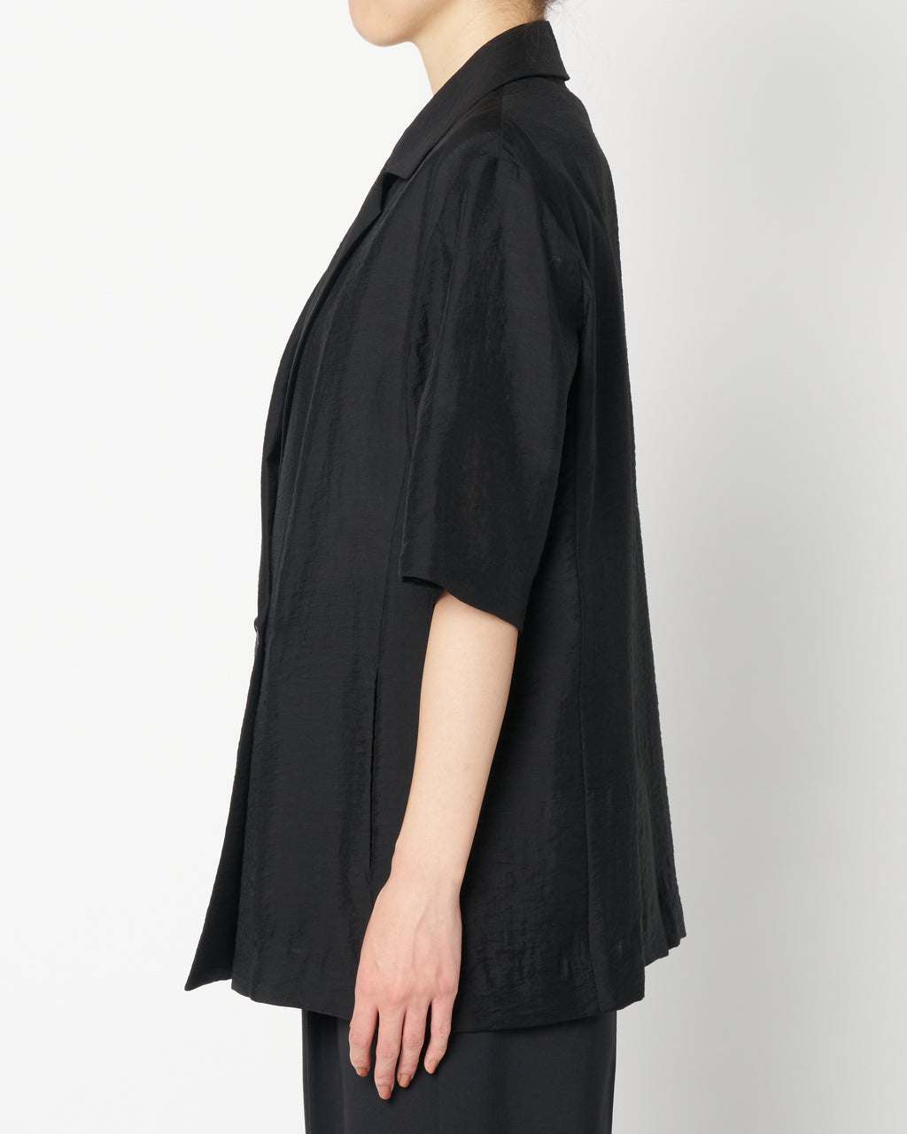 Sheer half sleeve jacket