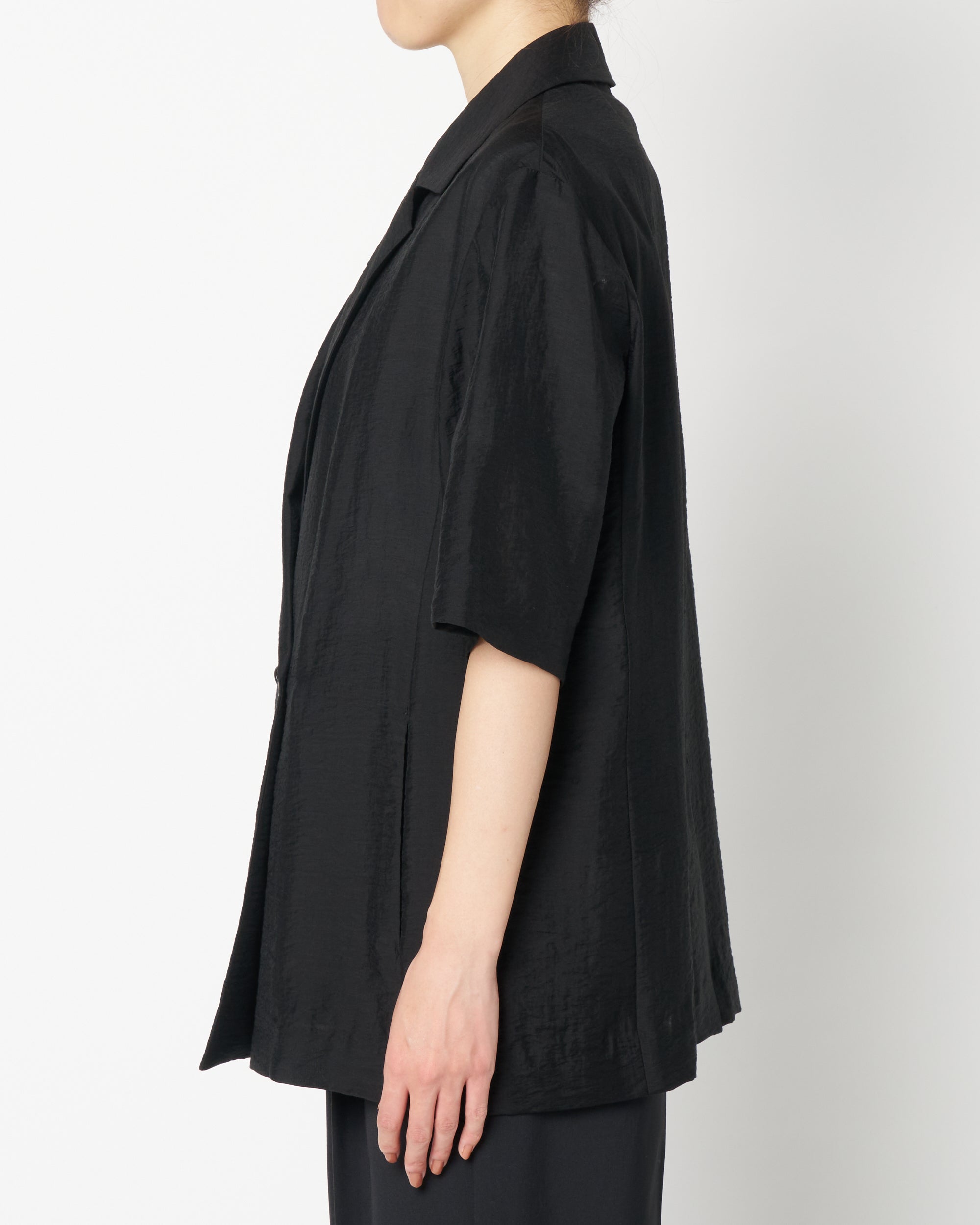 Sheer half sleeve jacket