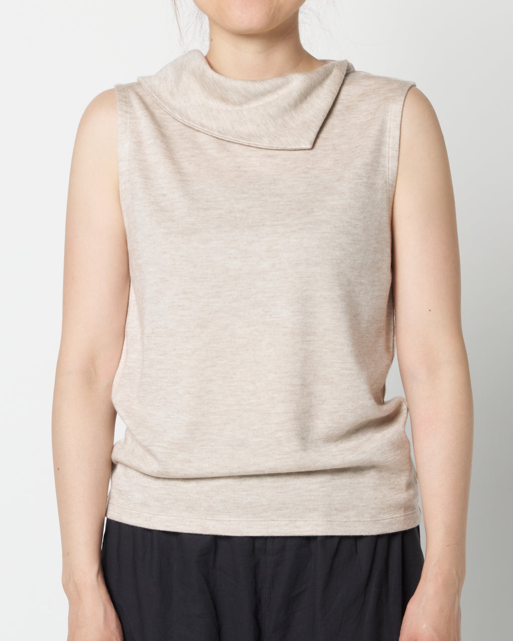 Asymmetrical Collar Top