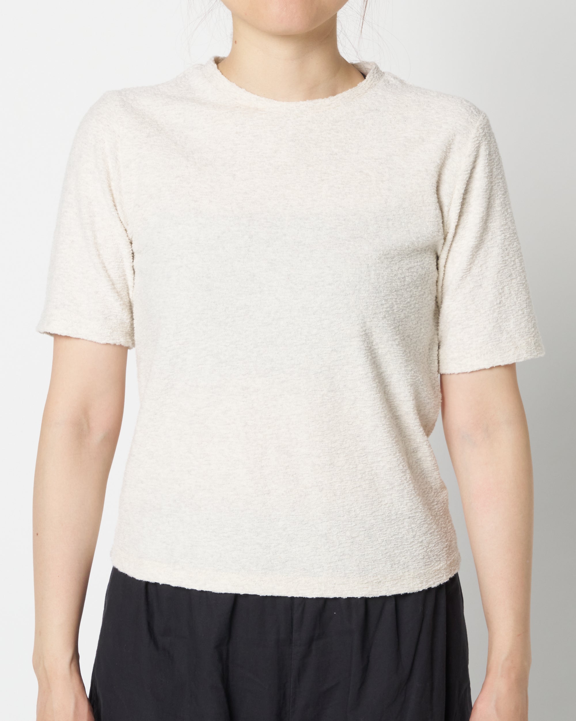 Embroidered Pile T-Shirt