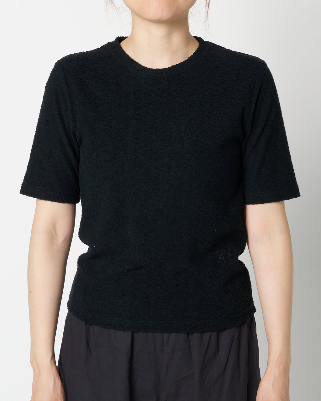 Embroidered Pile T-Shirt
