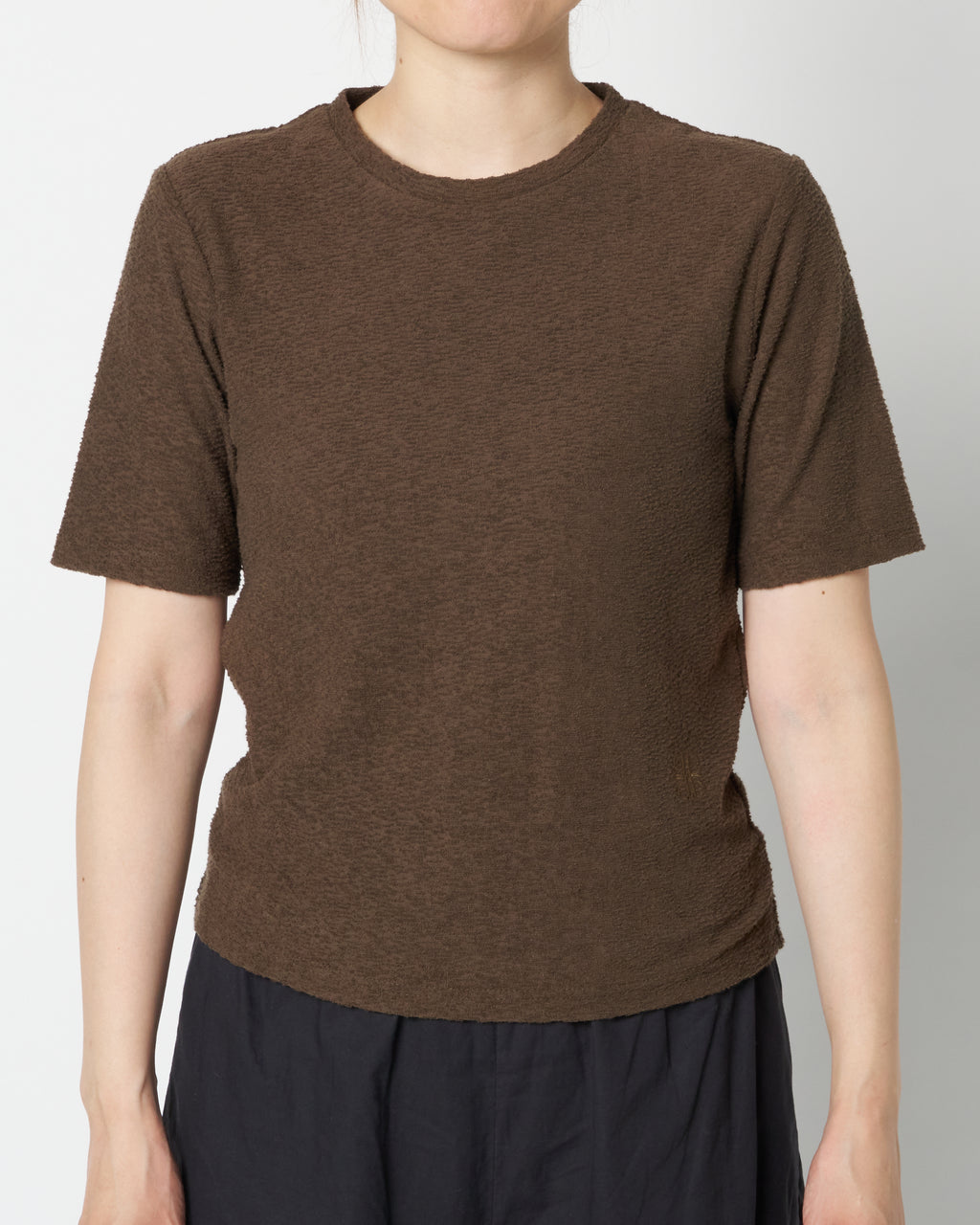Embroidered Pile T-Shirt