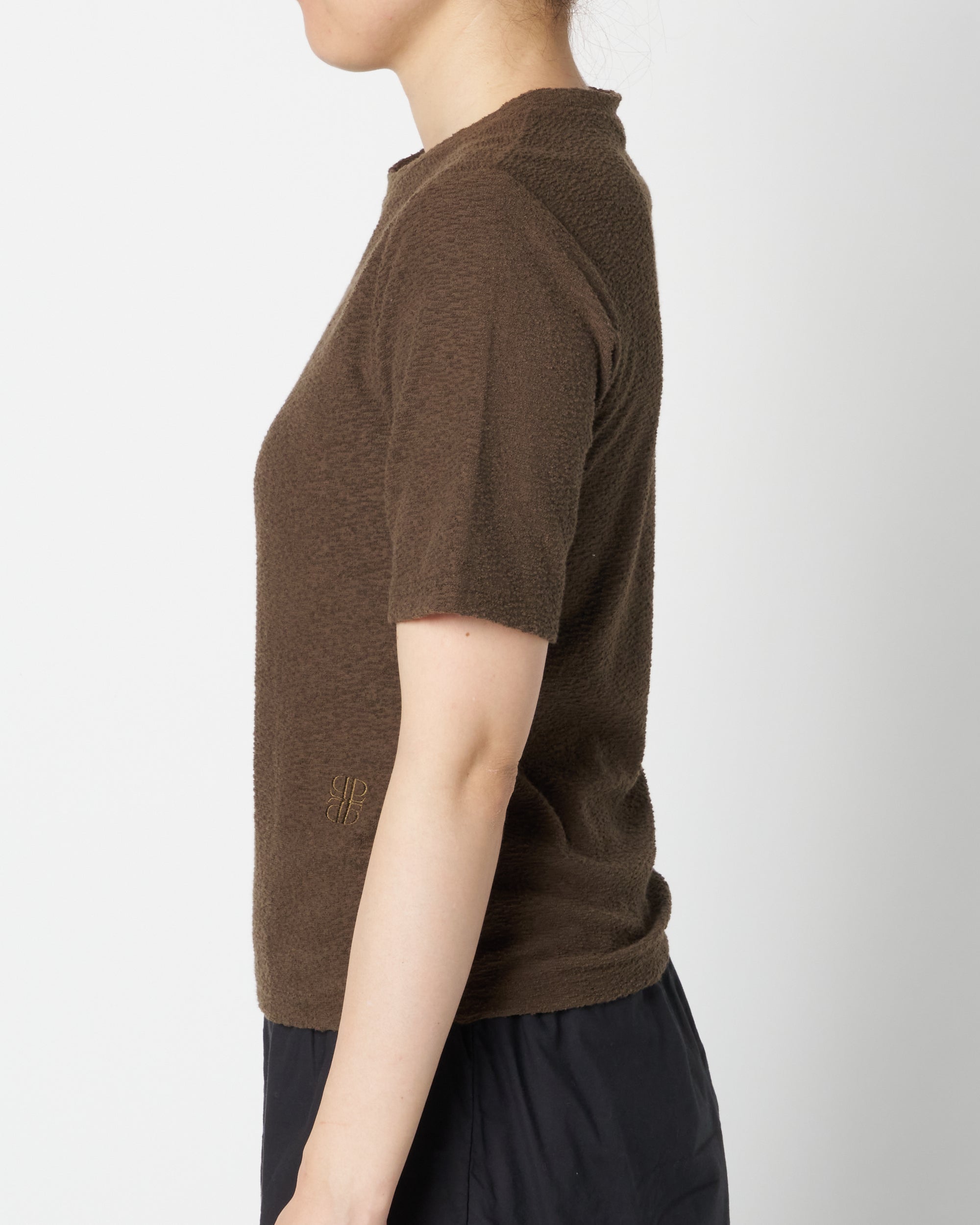 Embroidered Pile T-Shirt