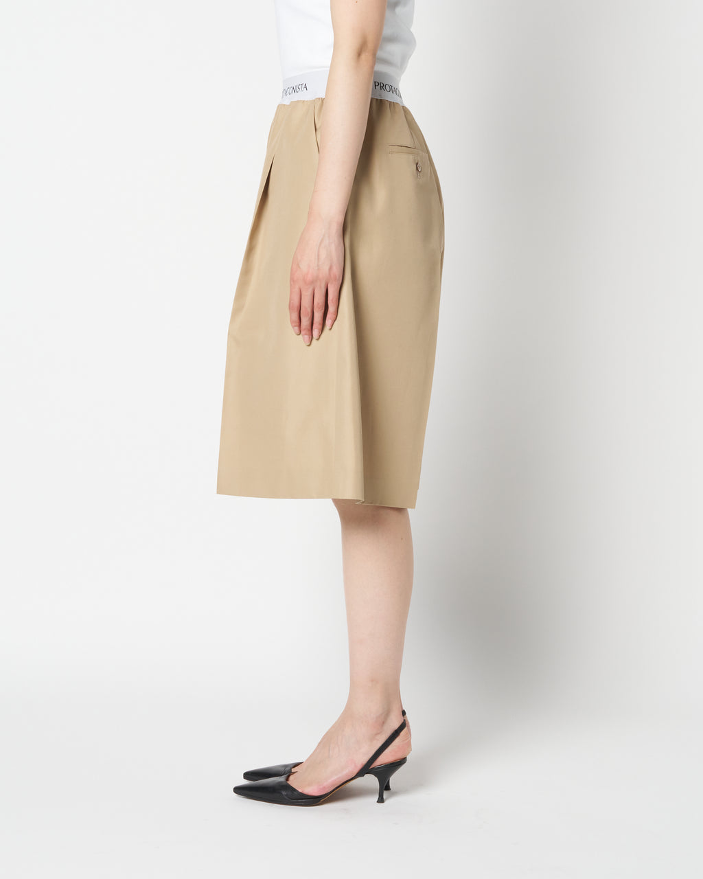 Waist Logo Chino Half Pant