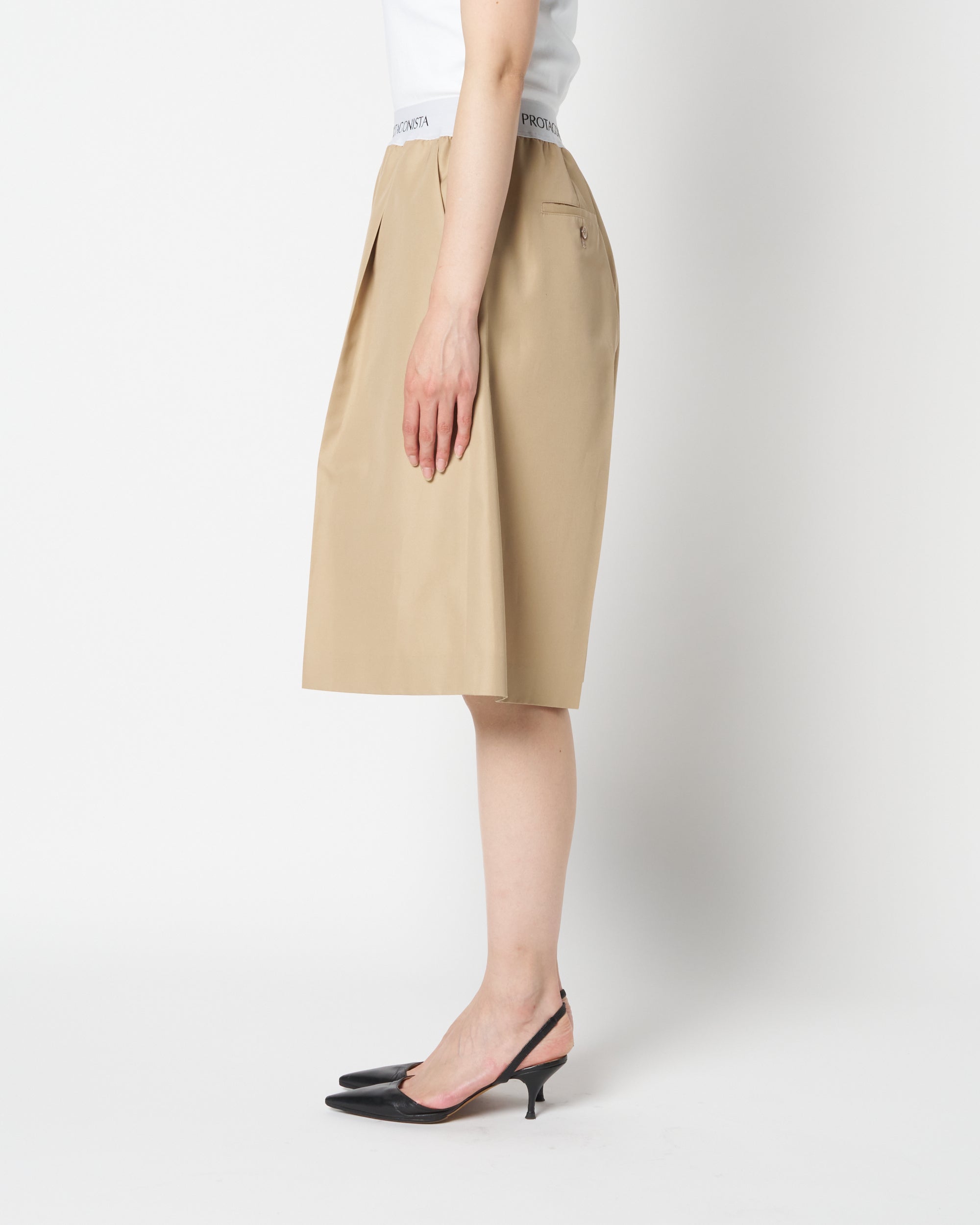 Waist Logo Chino Half Pant