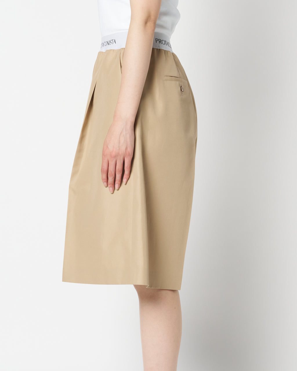 Waist Logo Chino Half Pant