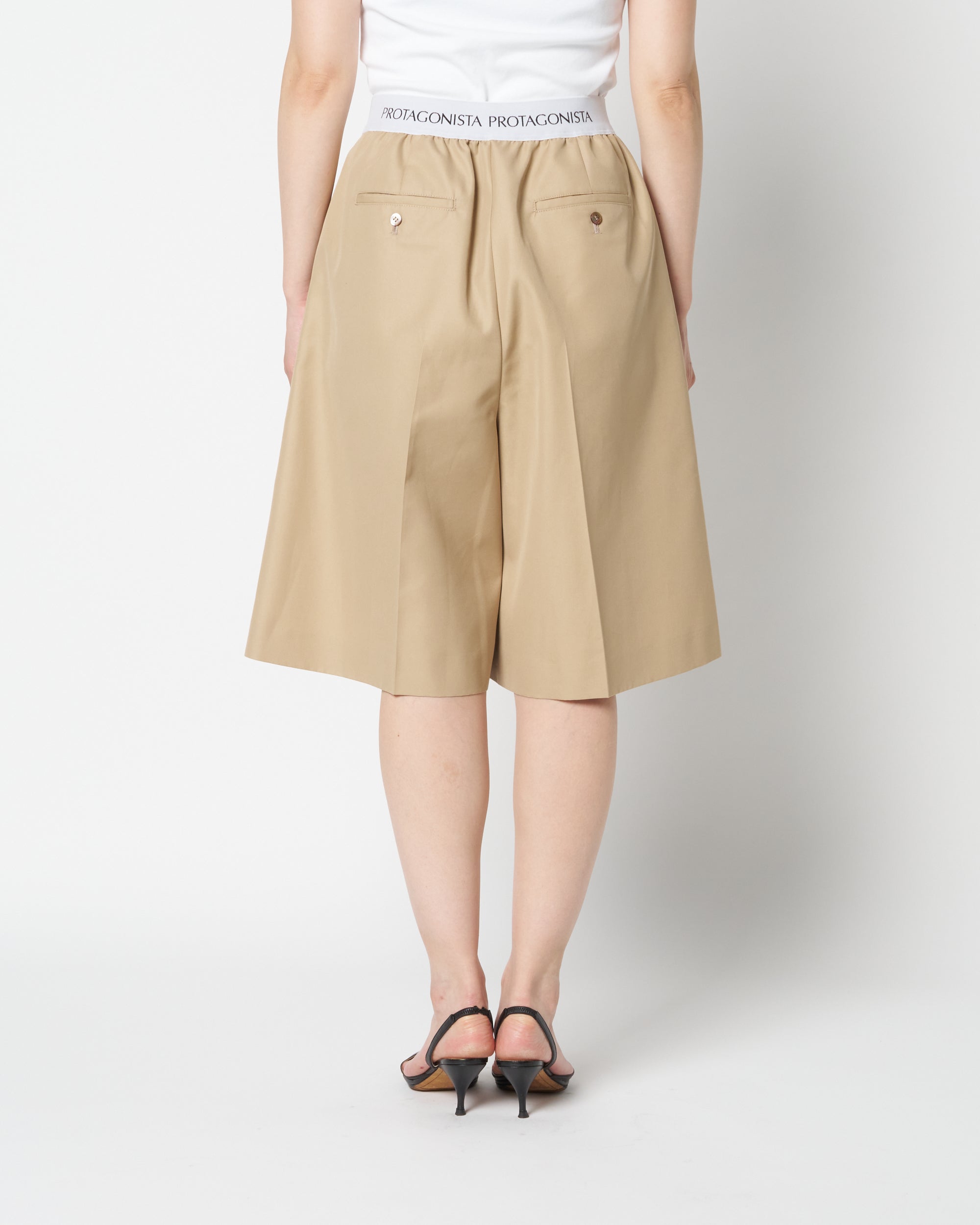 Waist Logo Chino Half Pant