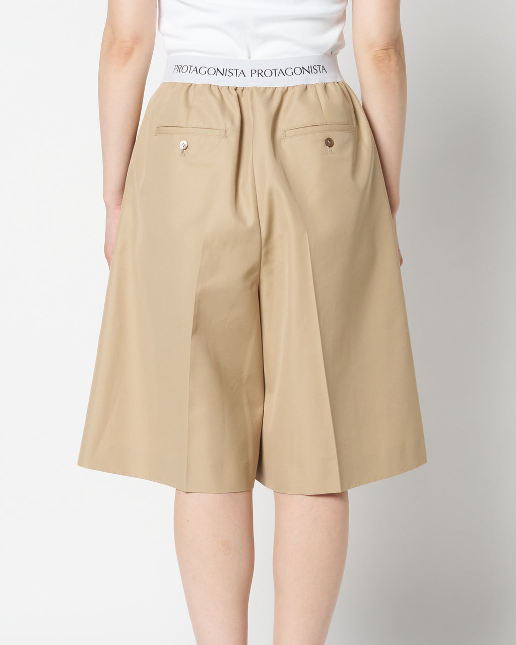 Waist Logo Chino Half Pant