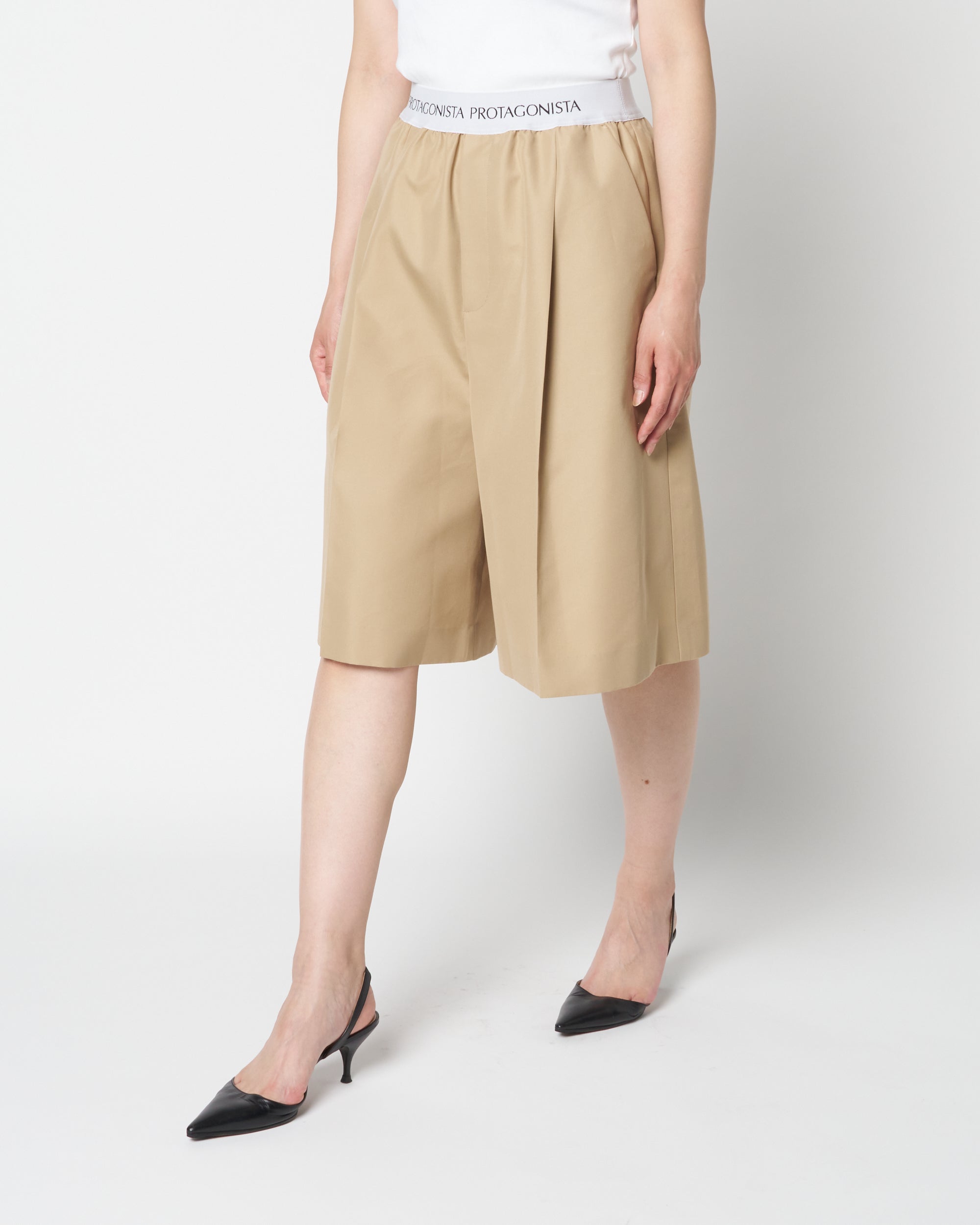 Waist Logo Chino Half Pant