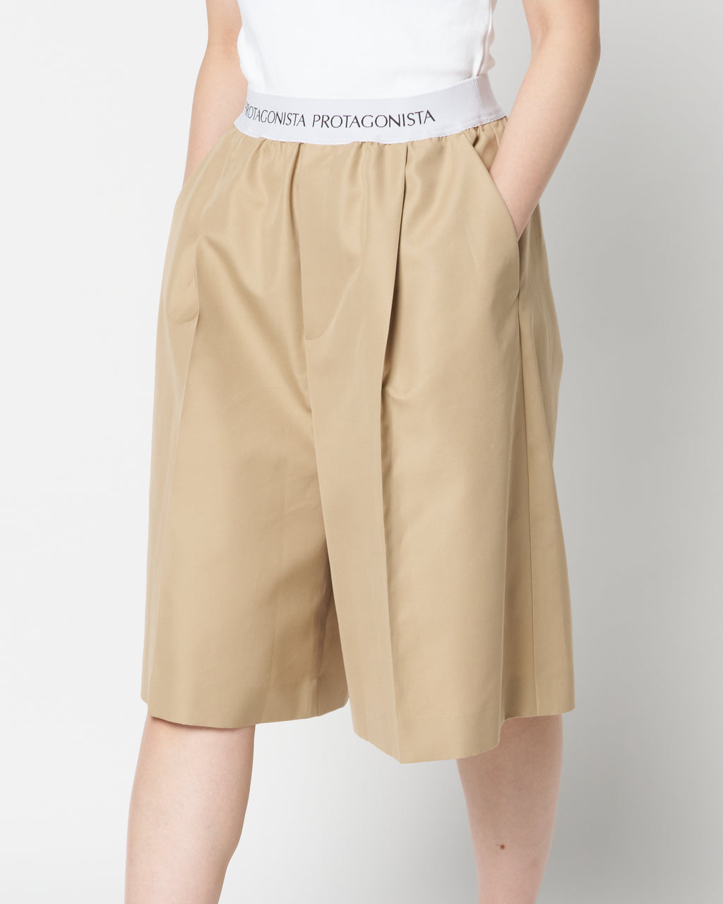 Waist Logo Chino Half Pant