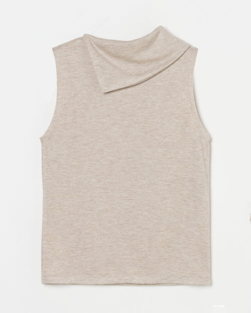 Asymmetrical Collar Top