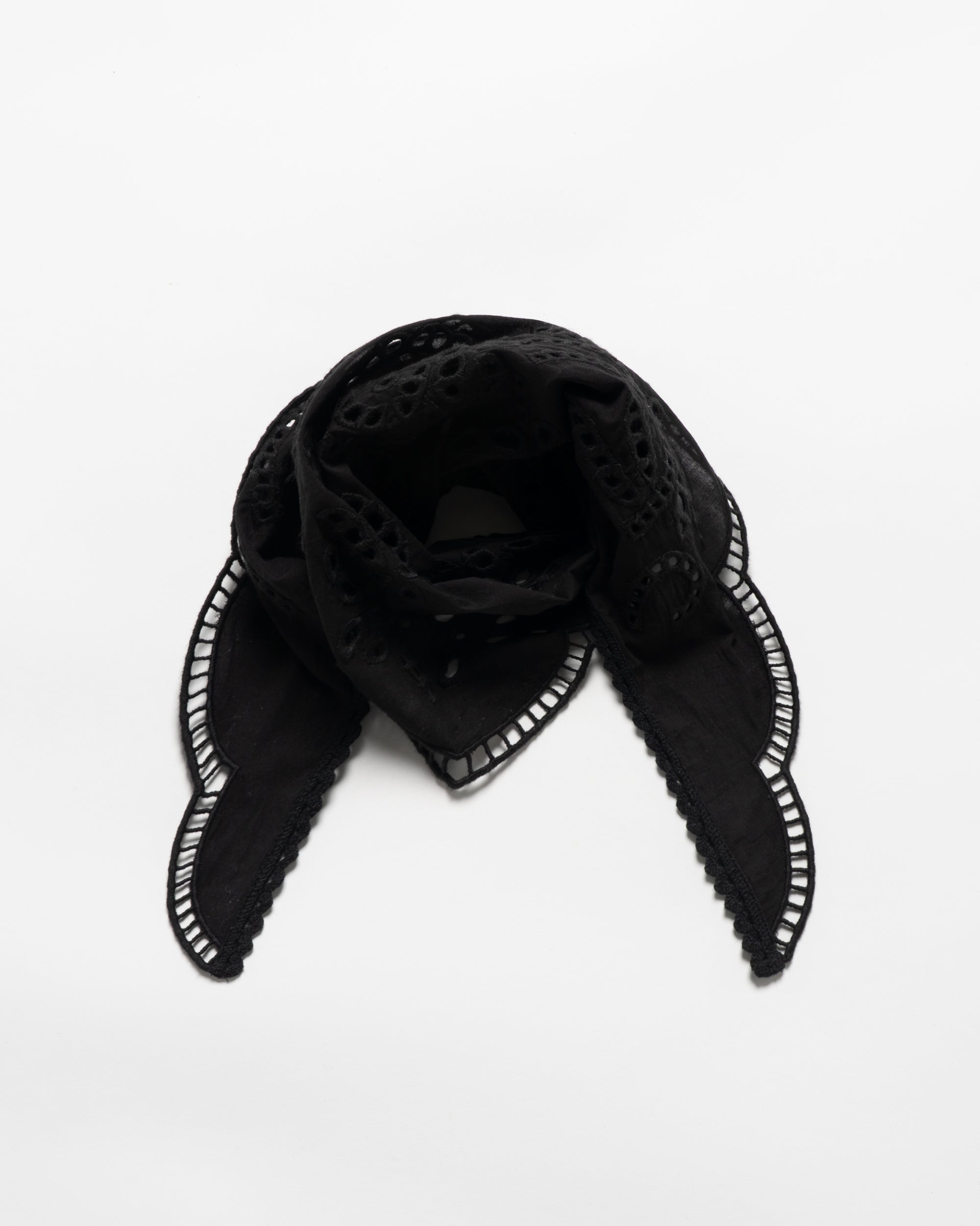 Lace triangle scarf