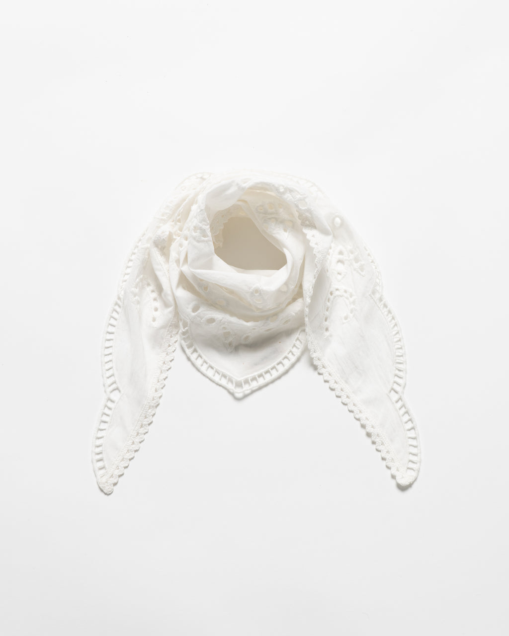 Lace triangle scarf