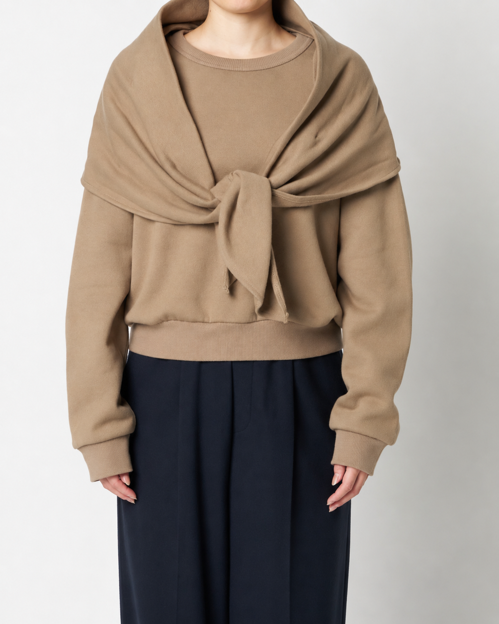 Pullover with Scarf