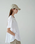 Drape half sleeve tee