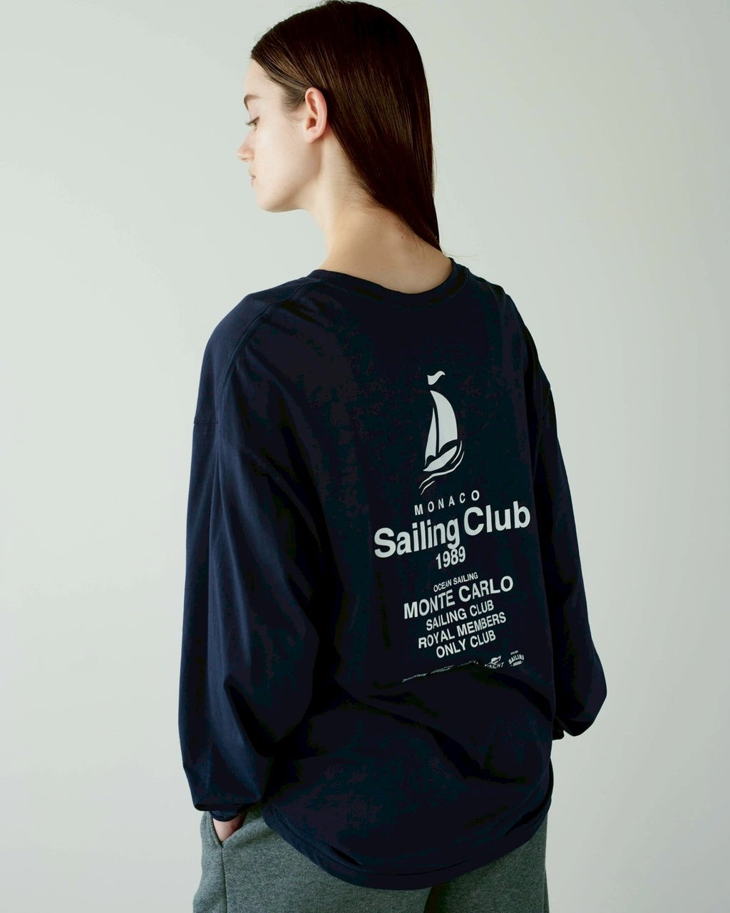 "Sailing Club" long sleeve tee