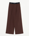 Waist logo slacks pants